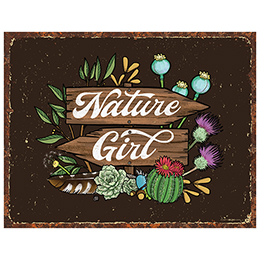 NA Nature Girl Tin Sign 