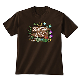 Dark Chocolate Nature Girl T-Shirts 