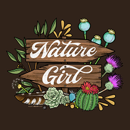 Dark Chocolate Nature Girl T-Shirt 