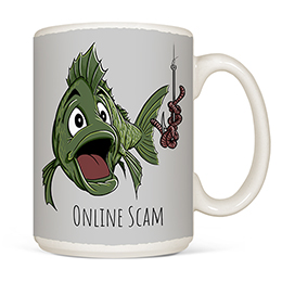White Online Scam Mugs 