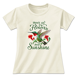 Natural Flowers and Sunshine Ladies T-Shirts 