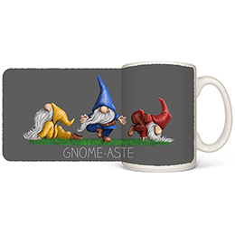 White Gnome-aste Mugs 