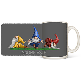 White Gnome-aste Coffee Mugs 