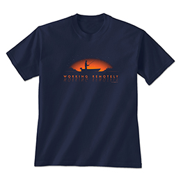 Navy Working Remotely T-Shirts 