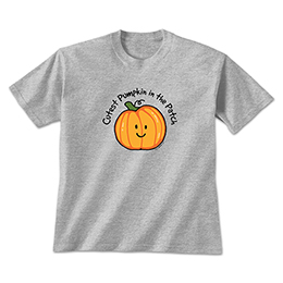 Sports Grey Cutest Pumpkin in the Patch T-Shirts 