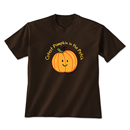 Dark Chocolate Cutest Pumpkin in the Patch T-Shirts 