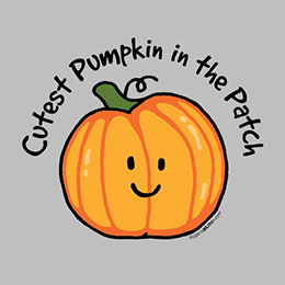 Sports Grey Cutest Pumpkin in the Patch T-Shirt 