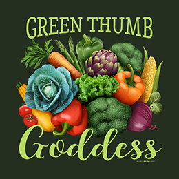 Forest Green Green Thumb Goddess T-Shirt 
