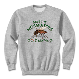 Sports Grey Save the Mosquitoes Sweatshirts 
