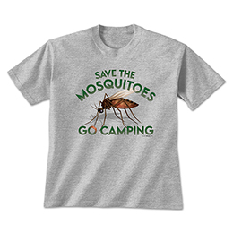 Sports Grey Save the Mosquitoes T-Shirts 