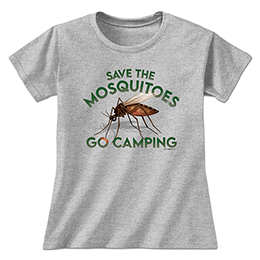Sports Grey Save the Mosquitoes Ladies T-Shirts 