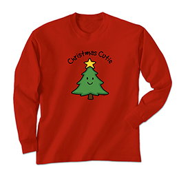 Red Christmas Cutie Long Sleeve Tees 