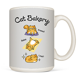 White Cat Bakery Mugs 