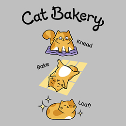 Sports Grey Cat Bakery T-Shirt 