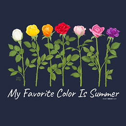 Navy My Favorite Color is Summer T-Shirt 