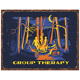 NA Group Therapy Tin Sign 