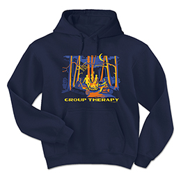 Navy Group Therapy Hooded Sweatshirts 