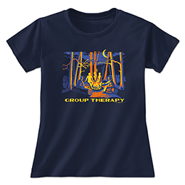 Navy Group Therapy Ladies T-Shirts 