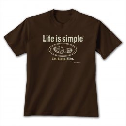 Dark Chocolate Life is Simple - Hike T-Shirts 