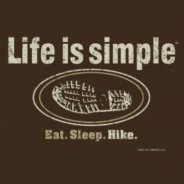 Dark Chocolate Life is Simple - Hike T-Shirt 