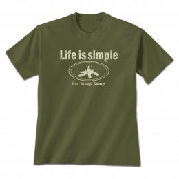 Military Green Life is Simple - Camp T-Shirts 