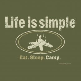 Military Green Life is Simple - Camp T-Shirt 