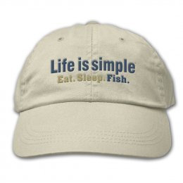 Stone Life is Simple - Fish Embroidered Hats 