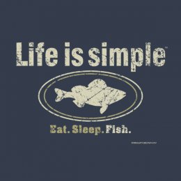 Blue Dusk Life is Simple - Fish T-Shirt 