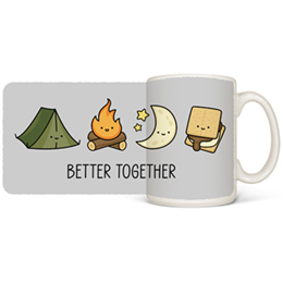 White Better Together - Camp Coffee Mugs 