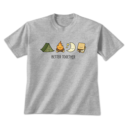 Sports Grey Better Together - Camp T-Shirts 