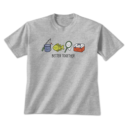 Sports Grey Better Together - Fish T-Shirts 