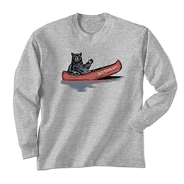 Sports Grey Bottoms Up Bear Long Sleeve Tees 