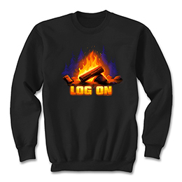 Black Log On Sweatshirts 