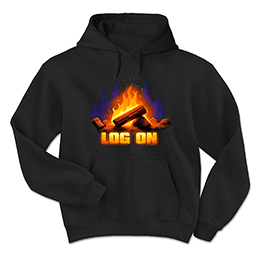 Black Log On Hooded Sweatshirts 