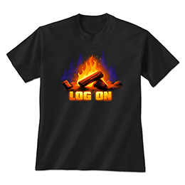 Black Log On T-Shirt 