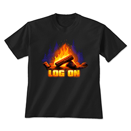 Black Log On T-Shirts 