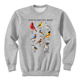 Sports Grey How to Identify Birds Sweatshirts 