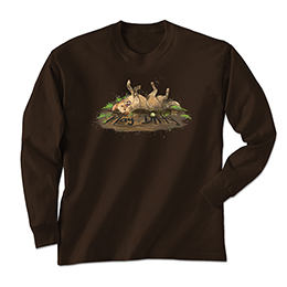 Dark Chocolate Play Dirty Dog Long Sleeve Tees 