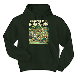 Forest Green Camping is A-MAZE-ing Sweatshirts 