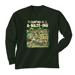 Forest Green Camping is A-MAZE-ing T-Shirt 