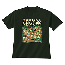 Forest Green Camping is A-MAZE-ing T-Shirts 