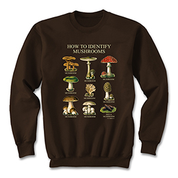 Dark Chocolate How to Identify Mushrooms Sweatshirts 