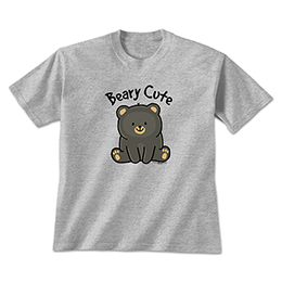 Sports Grey Beary Cute T-Shirts 
