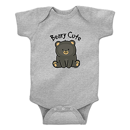 Sports Grey Beary Cute T-Shirt 