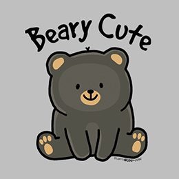 Sports Grey Beary Cute T-Shirt 