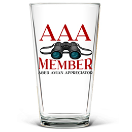 Clear AAA Member Pint Glass - Color Printed 