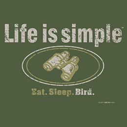 Military Green Life is Simple - Bird T-Shirt 