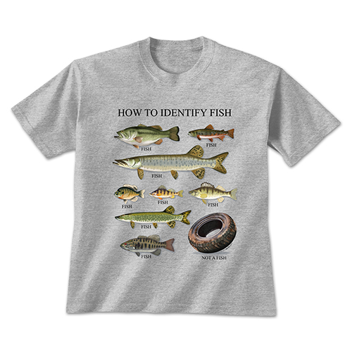 How to Identify Fish Sports Grey Youth T-Shirt