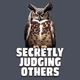 Heather Navy Secretly Judging Others T-Shirt 