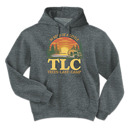 Dark Heather TLC - Camp Hooded Sweatshirts 